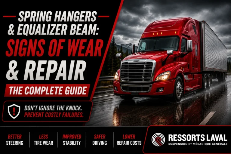 Spring Hangers and Equalizer Beams on Heavy Truck Tandem Suspension