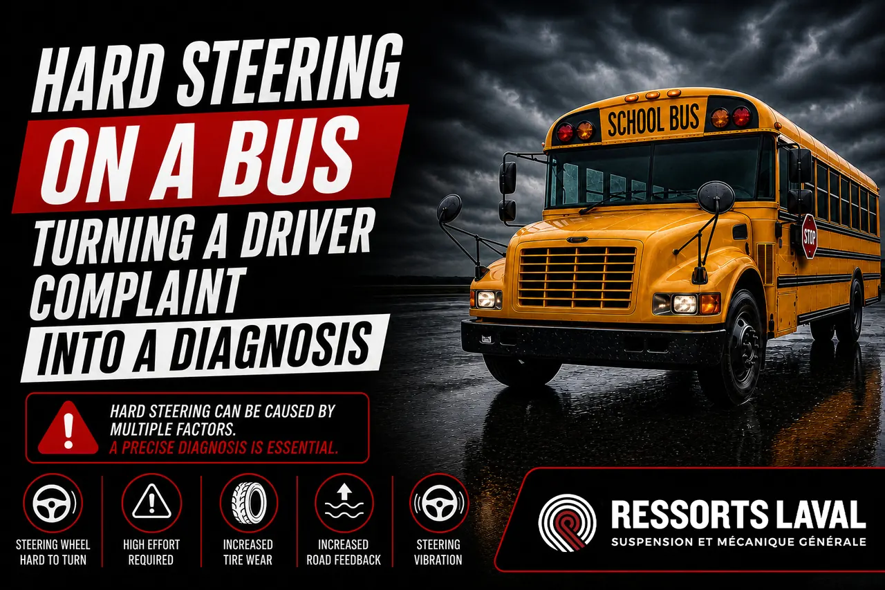 Hard Steering on a Bus: Causes and How to Diagnose It