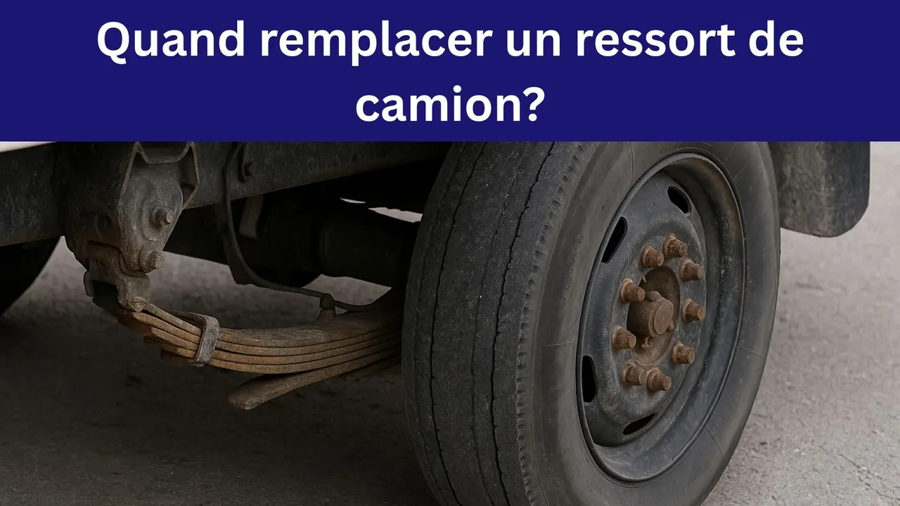 Quand faut-il remplacer un ressort de camion ?