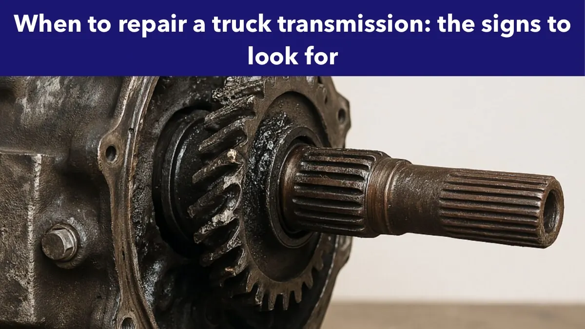 When to repair a truck transmission: the signs to look for